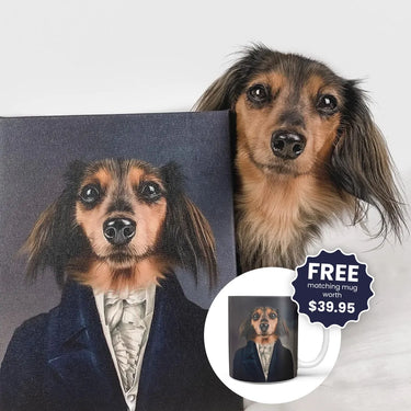 The Aristocrat - Custom Pet Canvas