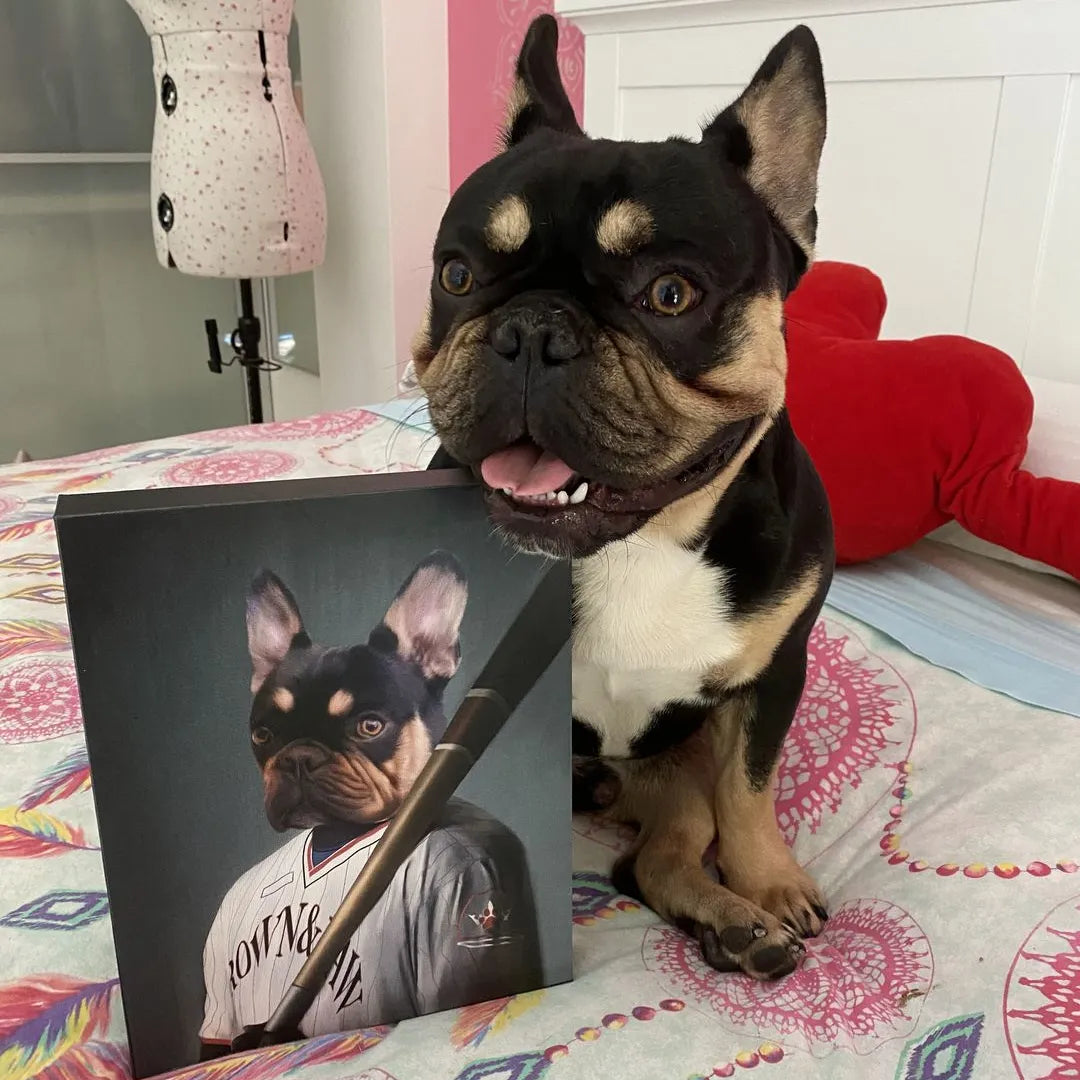 The Baseball Player - Custom Pet Canvas