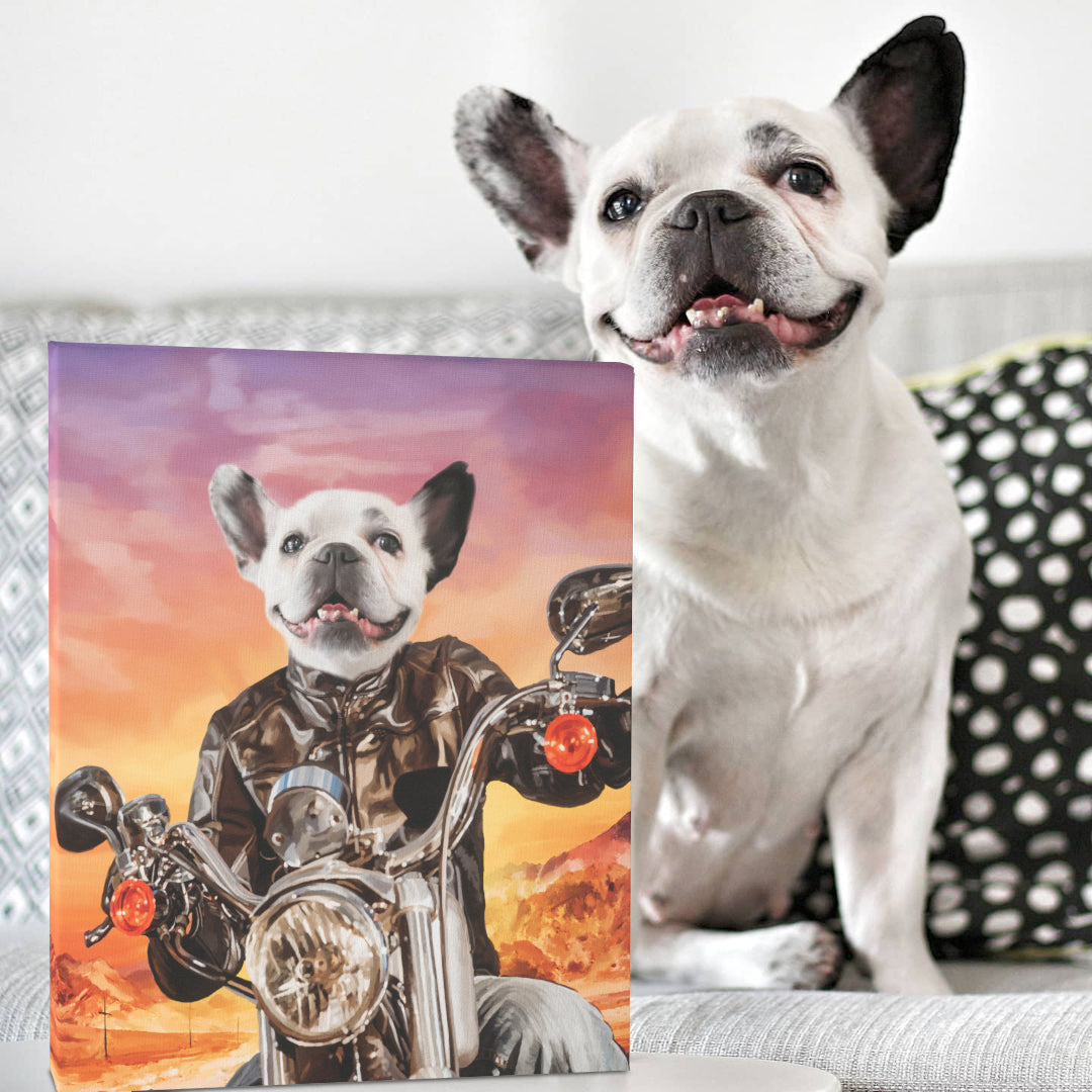 The Biker - Custom Pet Canvas