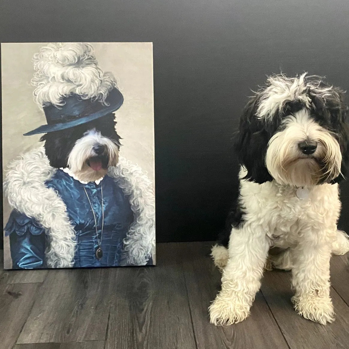 The Boa Lady - Custom Pet Canvas