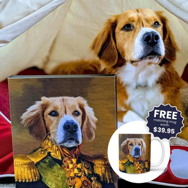 The Colonel - Custom Pet Canvas