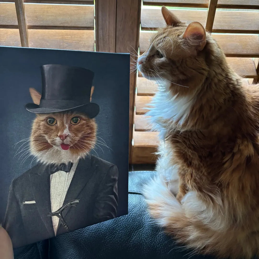 The Gentleman - Custom Pet Canvas
