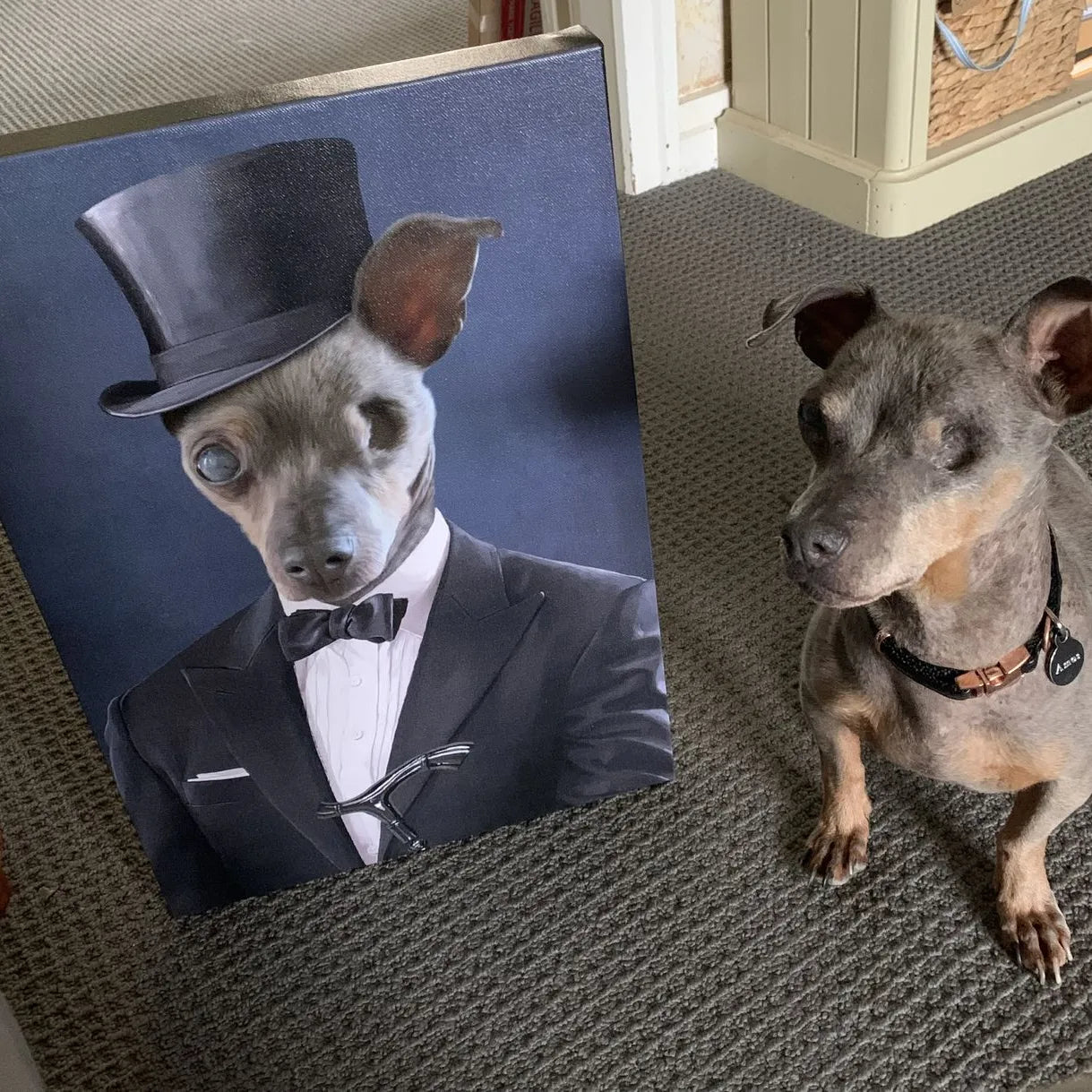 The Gentleman - Custom Pet Canvas