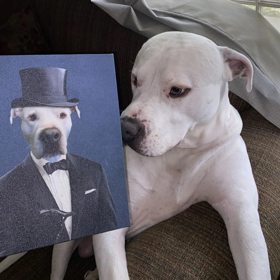 The Gentleman - Custom Pet Canvas