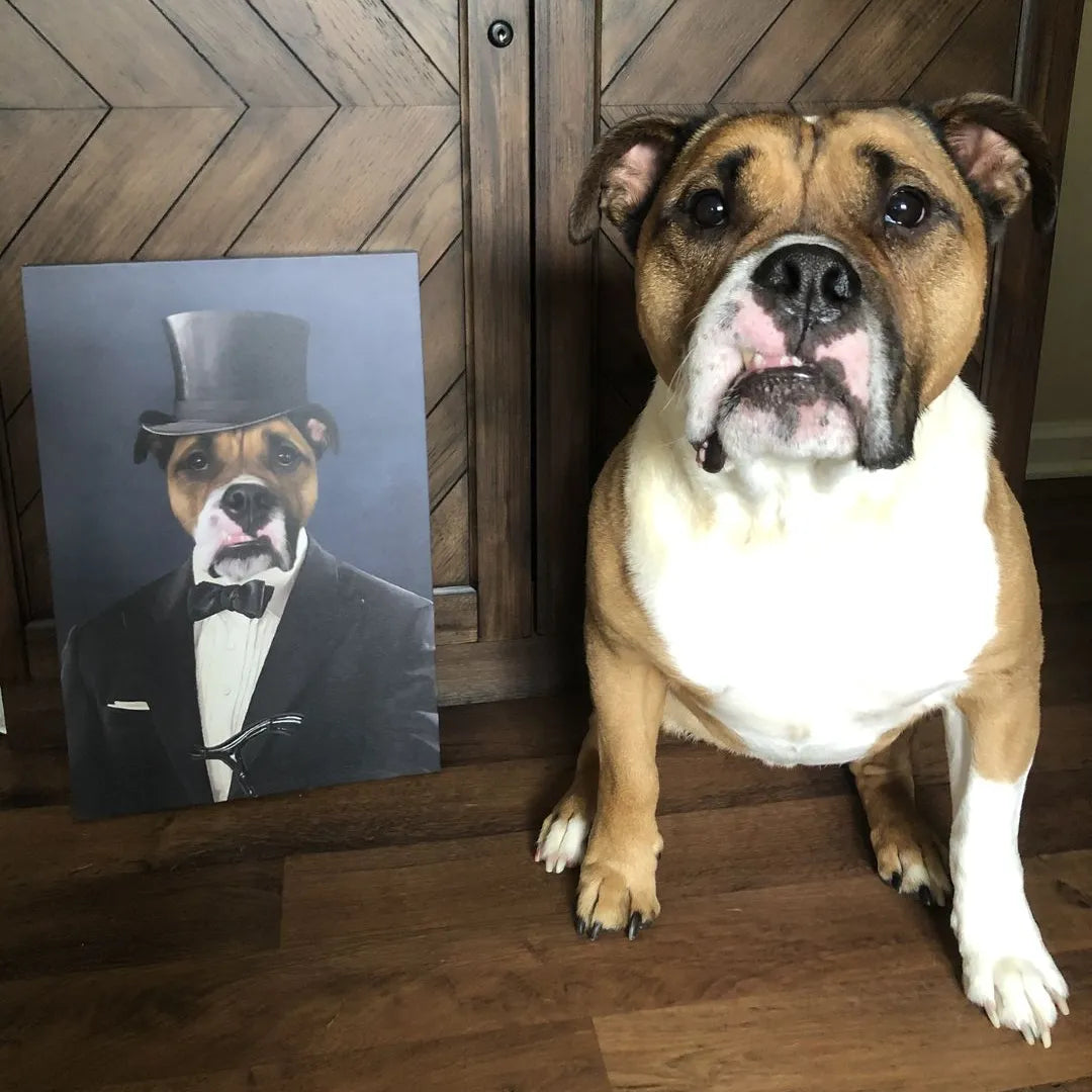 The Gentleman - Custom Pet Canvas