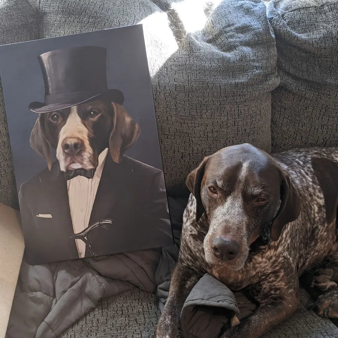 The Gentleman - Custom Pet Canvas