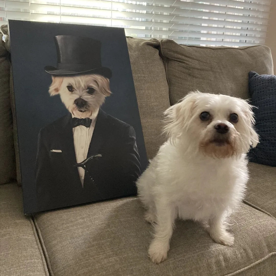 The Gentleman - Custom Pet Canvas