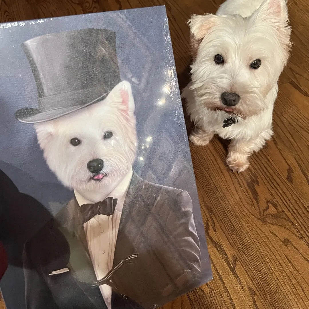 The Gentleman - Custom Pet Canvas