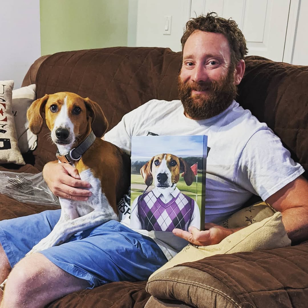 The Golfer - Custom Pet Canvas