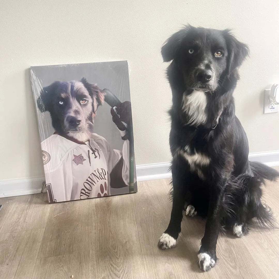 The Ice Hockey Player - Custom Pet Canvas