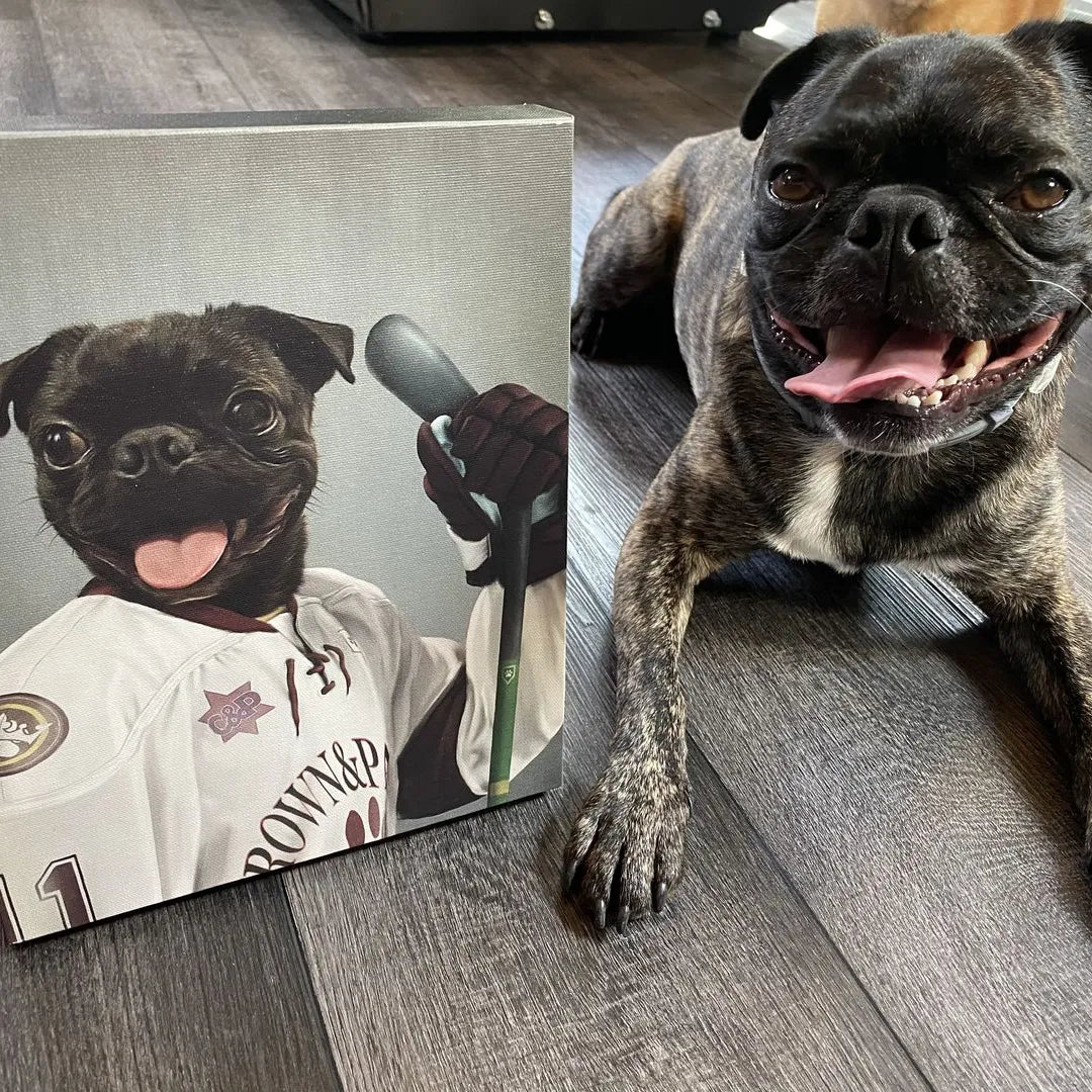 The Ice Hockey Player - Custom Pet Canvas