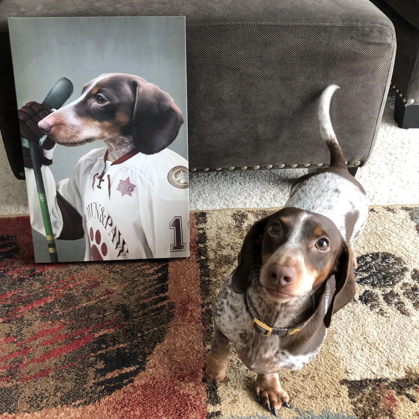 The Ice Hockey Player - Custom Pet Canvas