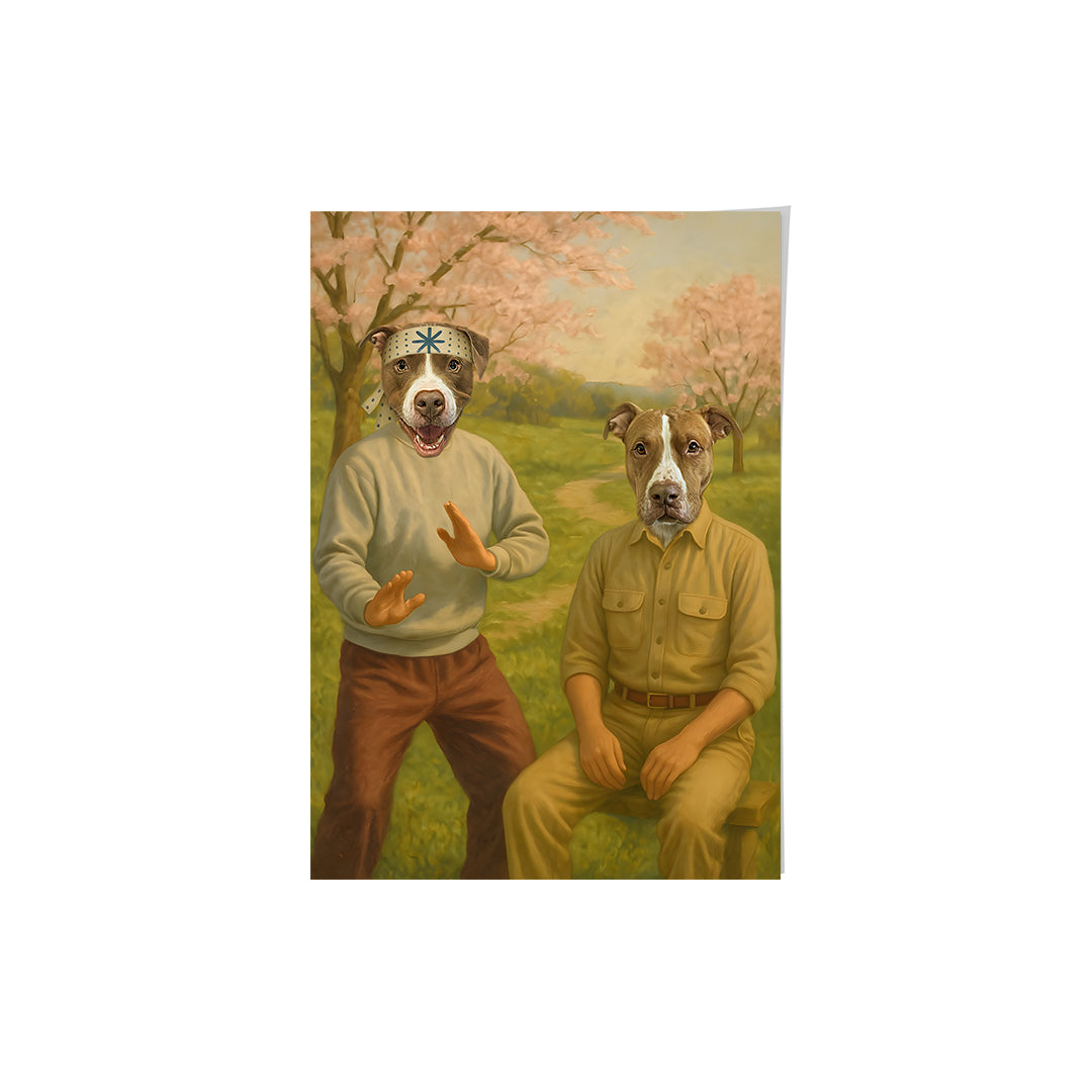 The Karate Duo - Custom Pet Poster