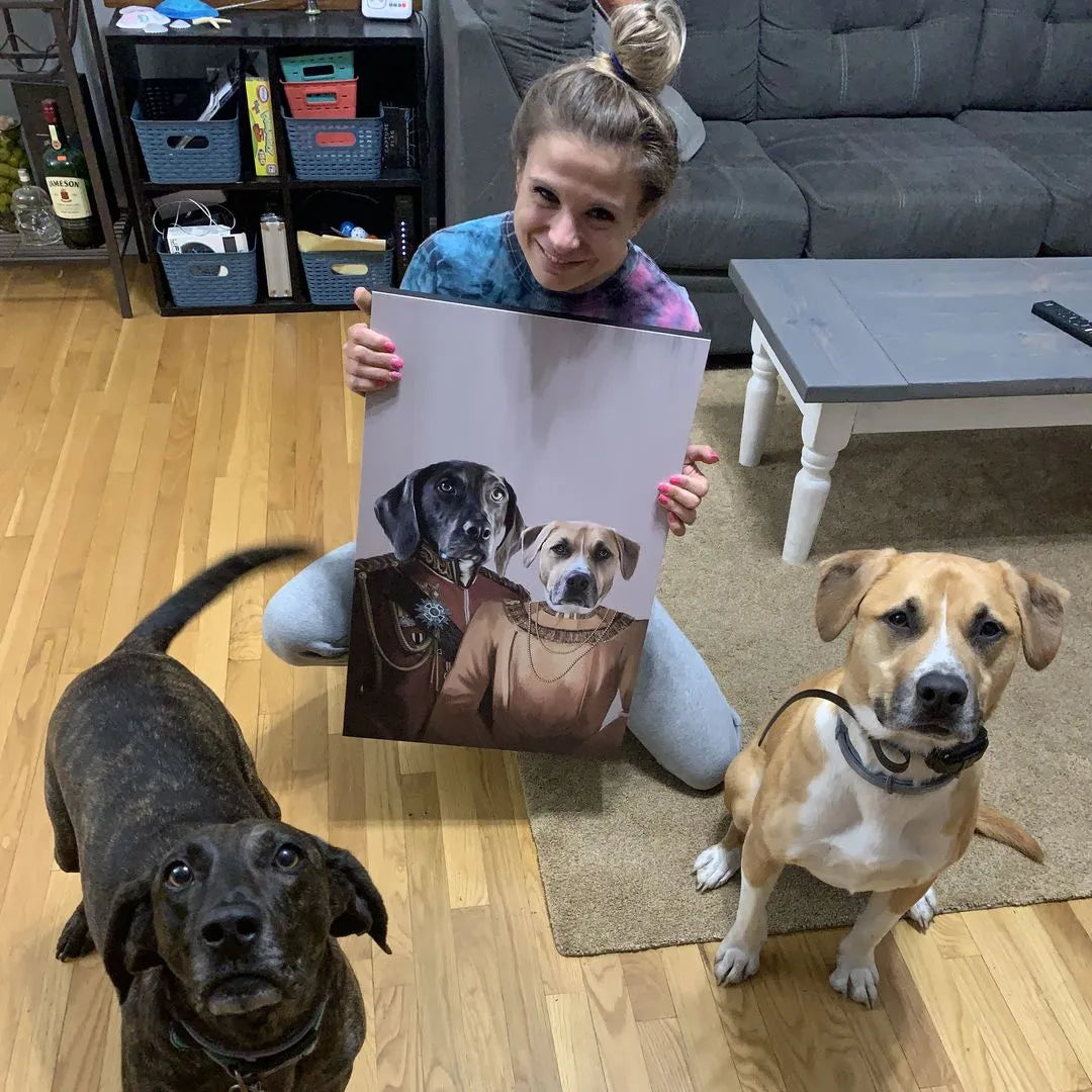 The Lord And Lady - Custom Pet Canvas