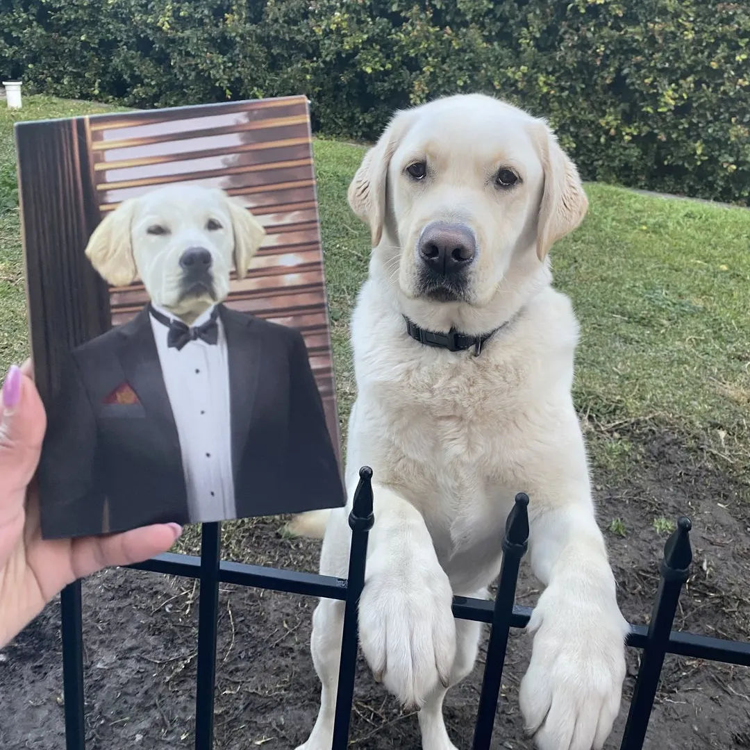 The Mobster - Custom Pet Canvas