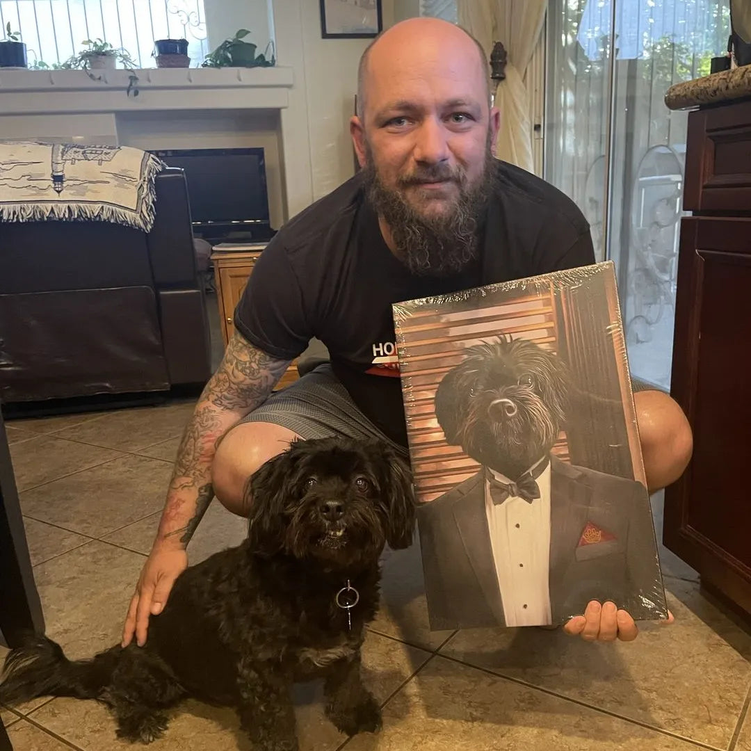 The Mobster - Custom Pet Canvas