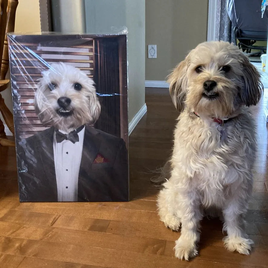 The Mobster - Custom Pet Canvas