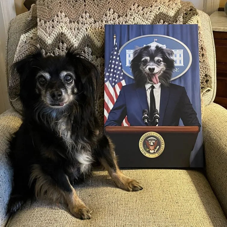 The Pawresident - Custom Pet Canvas