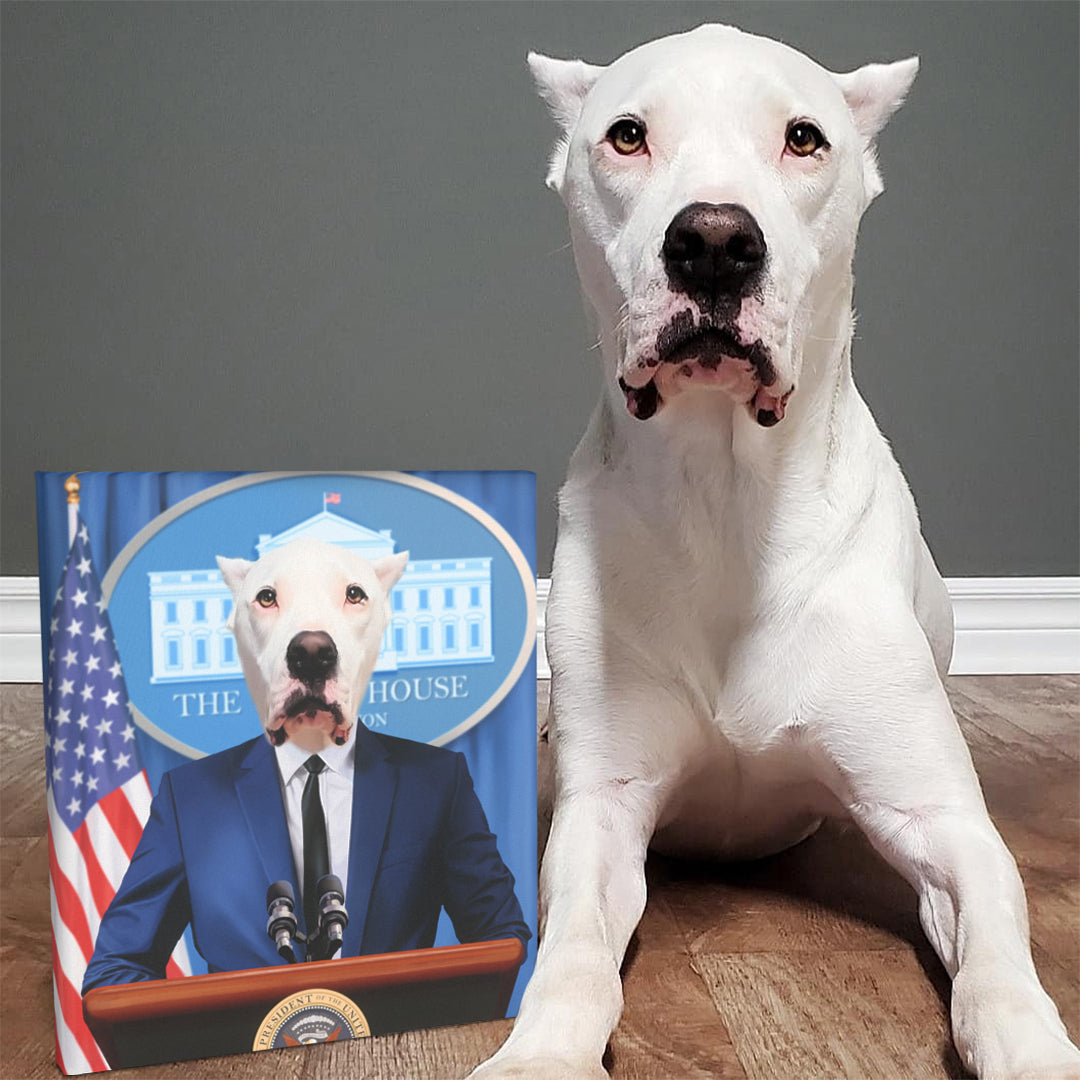 The Pawresident - Custom Pet Canvas