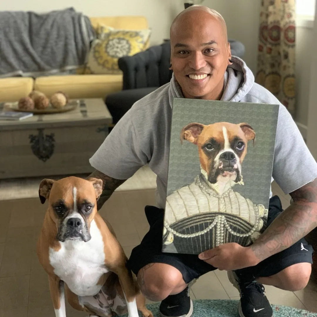 The Pearled Lady - Custom Pet Canvas