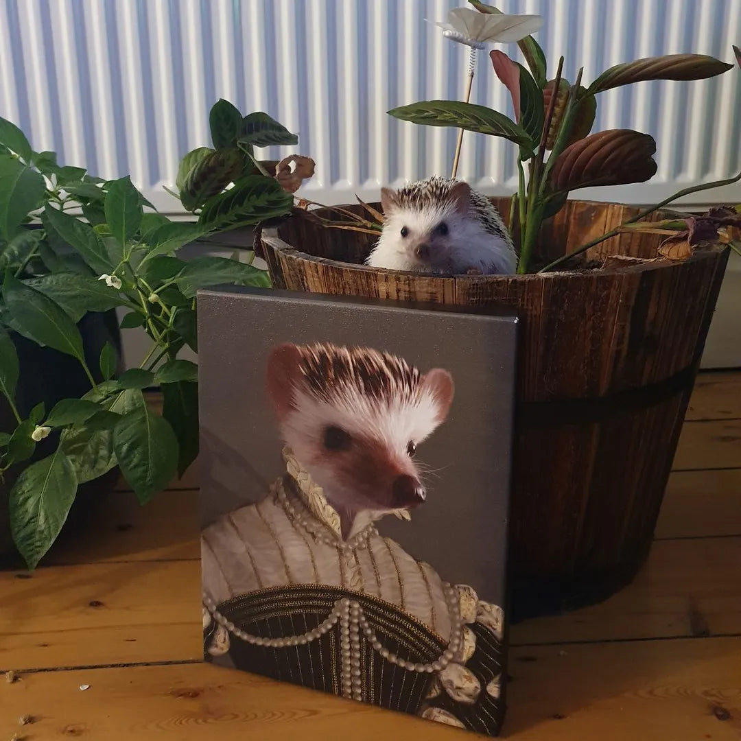 The Pearled Lady - Custom Pet Canvas