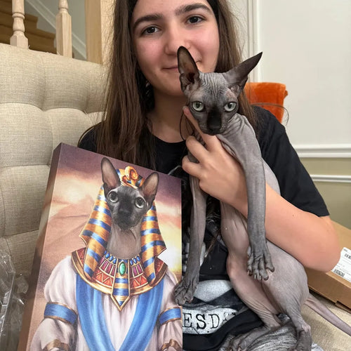 The Pharaoh - Custom Pet Canvas