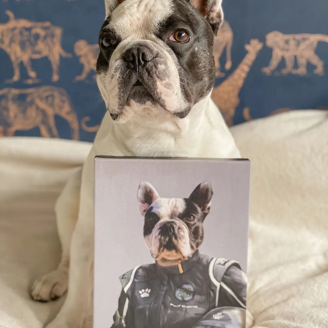 The Race Car Driver - Custom Pet Canvas