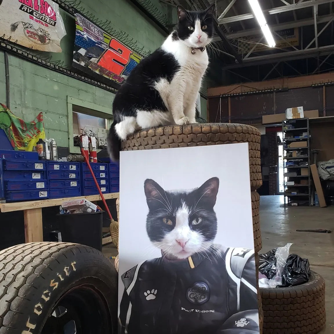 The Race Car Driver - Custom Pet Canvas