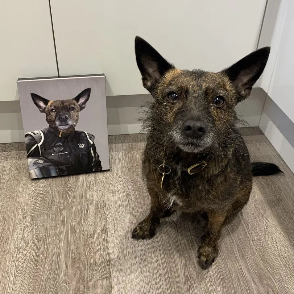 The Race Car Driver - Custom Pet Canvas