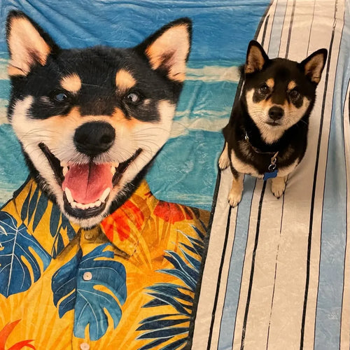 The Surfer - Custom Pet Blanket