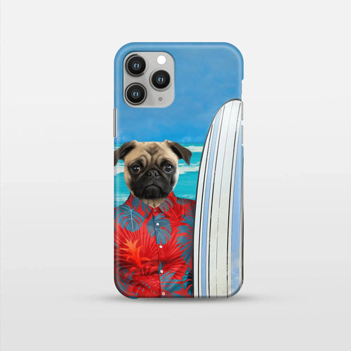 Crown and Paw - Phone Case The Surfer - Custom Pet Phone Case iPhone 8 Plus / Red