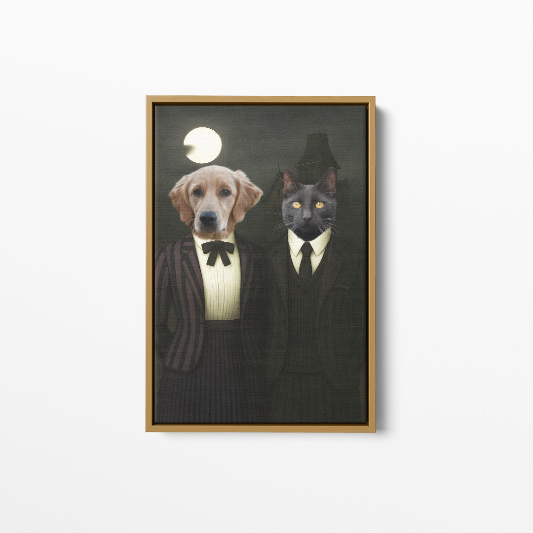 The Werewolf & Wednesday - Custom Pet Canvas