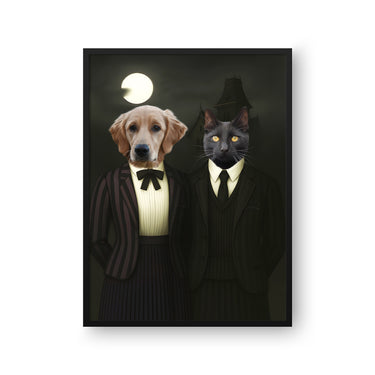 The Werewolf & Wednesday - Custom Pet Poster
