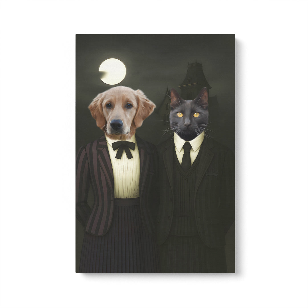 The Werewolf & Wednesday - Custom Pet Canvas