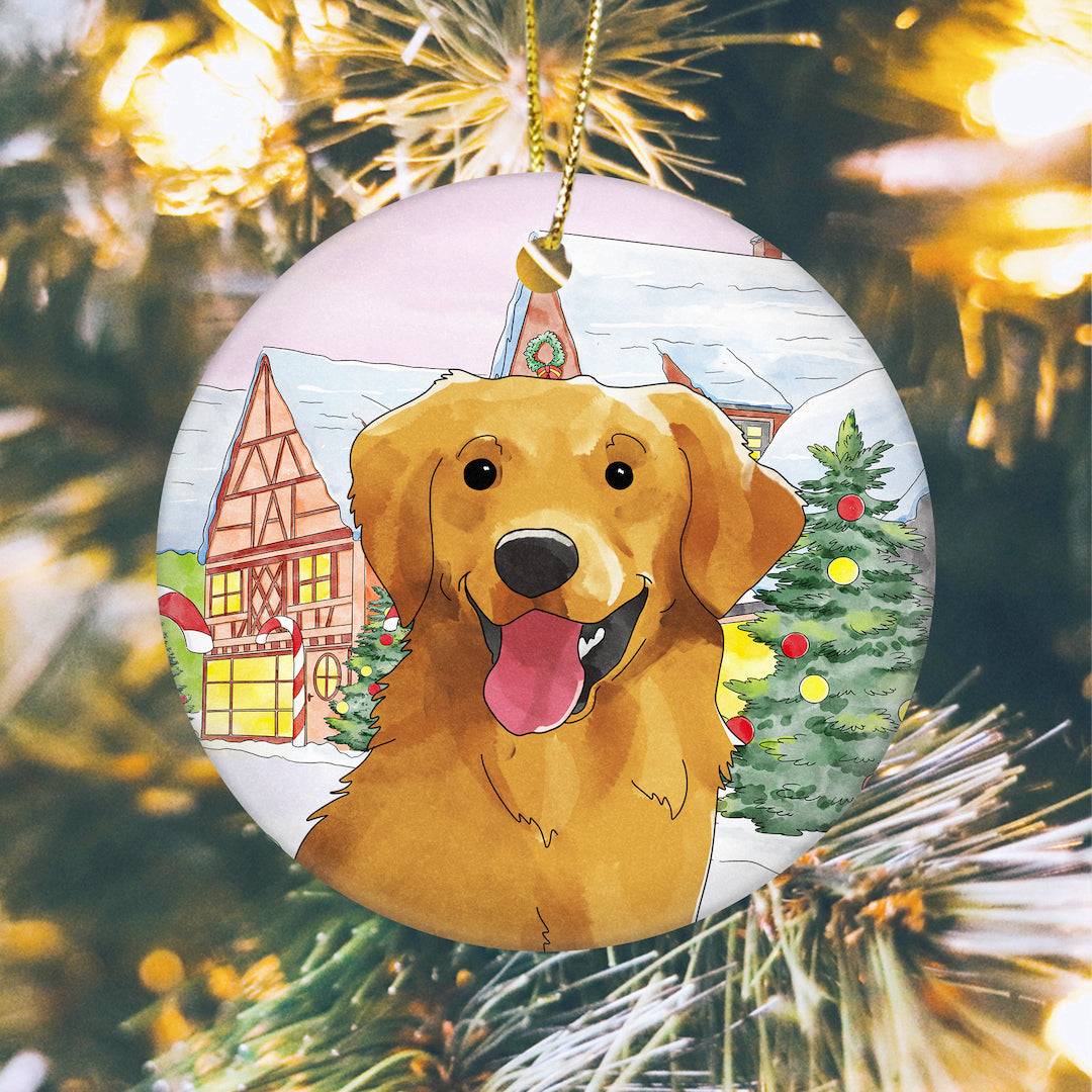 Watercolor Christmas Ornament - Custom Christmas Gifts