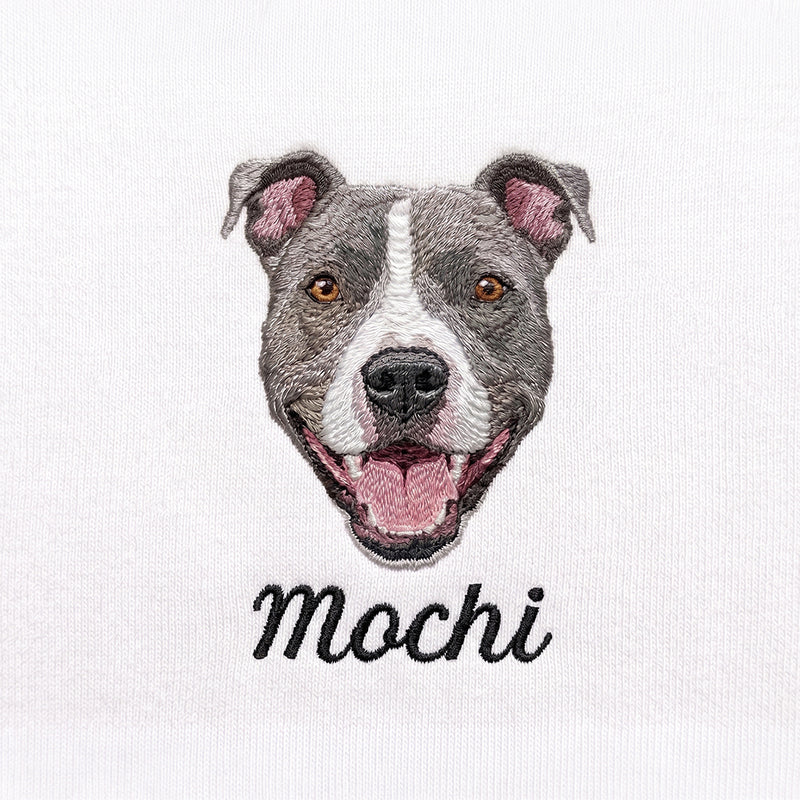 The pet embroidered
