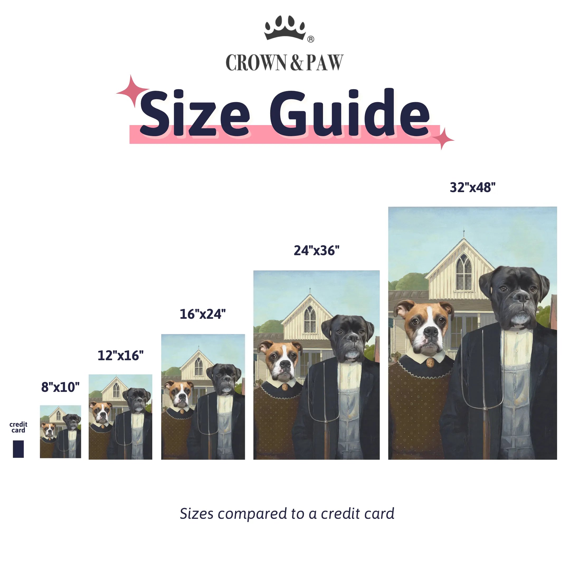 The American Gothic - Custom Pet Canvas