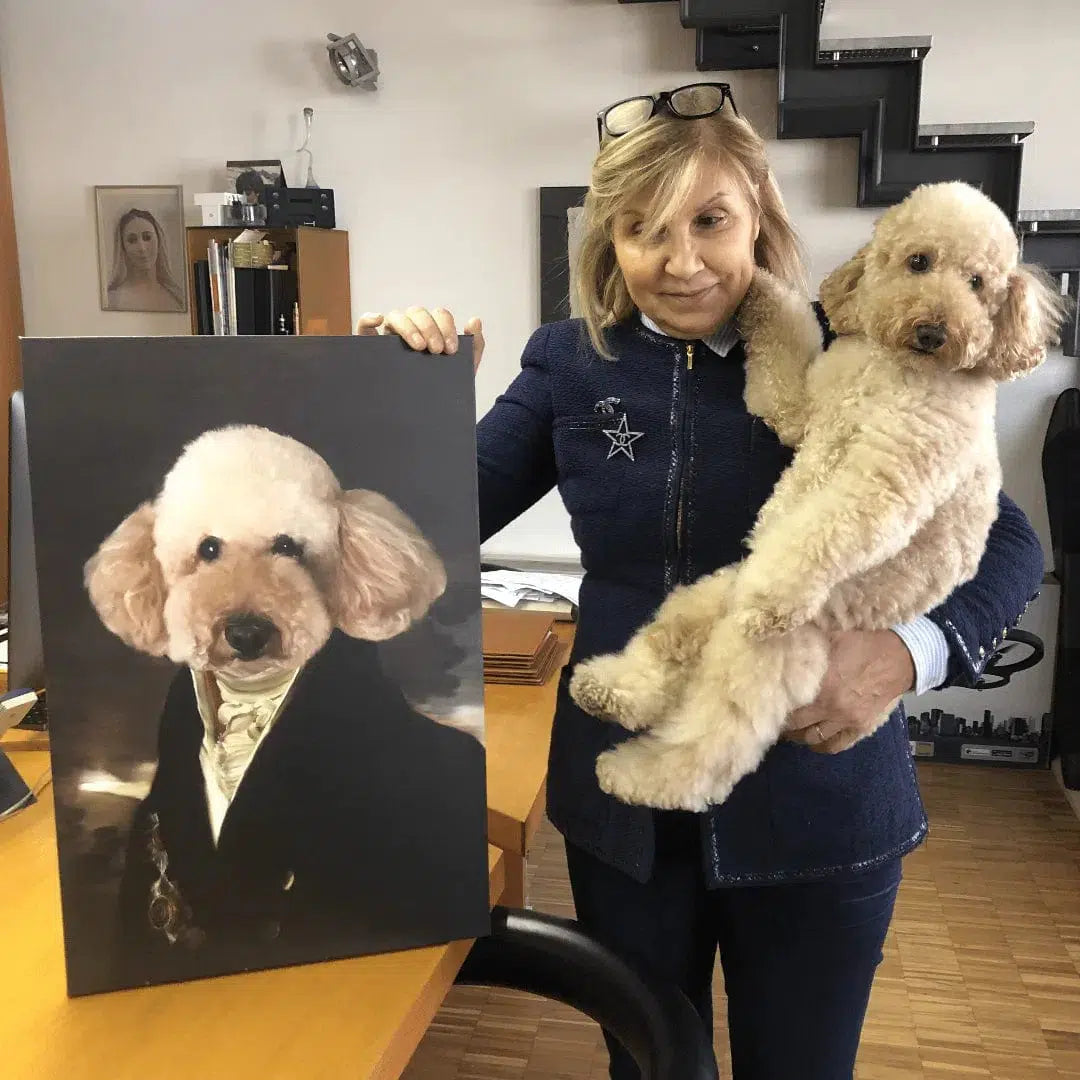 Crown and Paw - Canvas The Count - Custom Pet Canvas