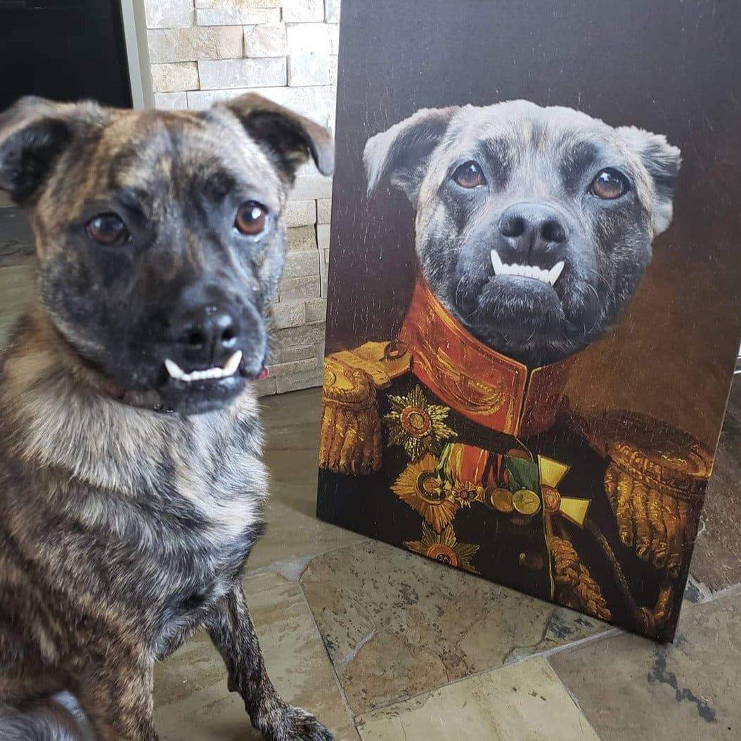Crown and Paw - Canvas The Veteran - Custom Pet Canvas
