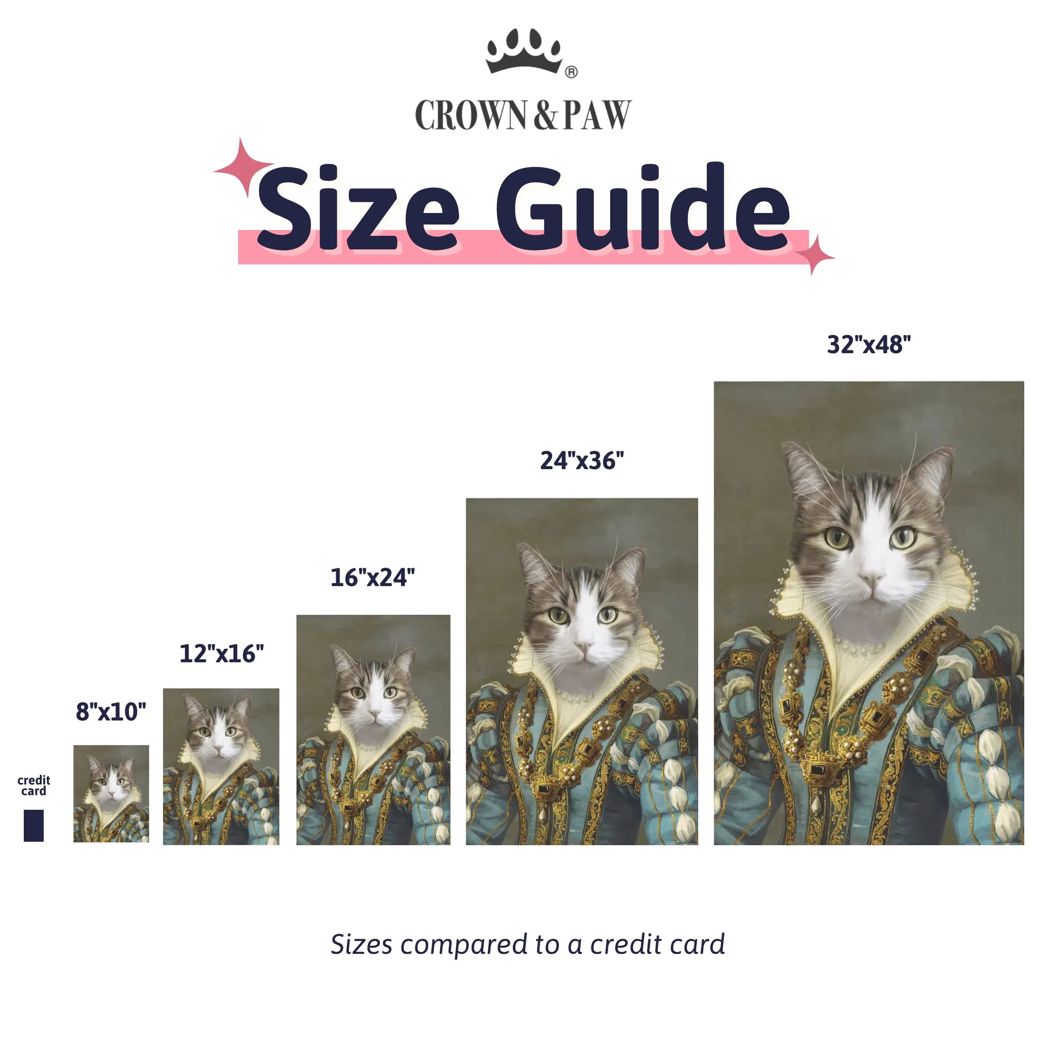 The Sapphire Queen - Custom Pet Canvas