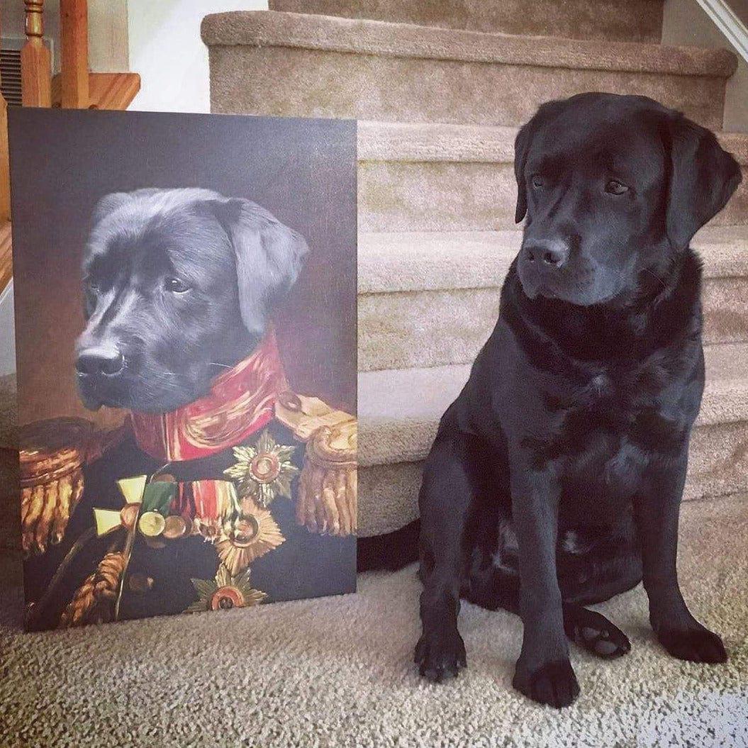 Crown and Paw - Canvas The Veteran - Custom Pet Canvas