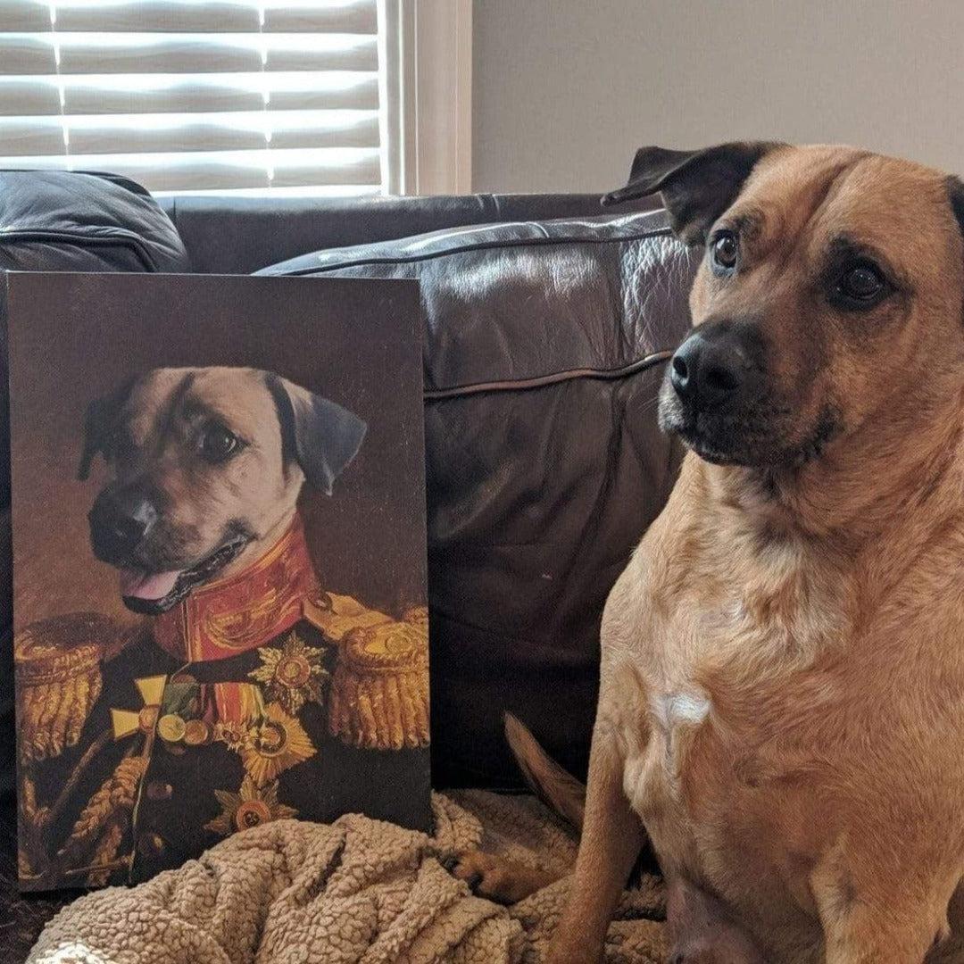 Crown and Paw - Canvas The Veteran - Custom Pet Canvas