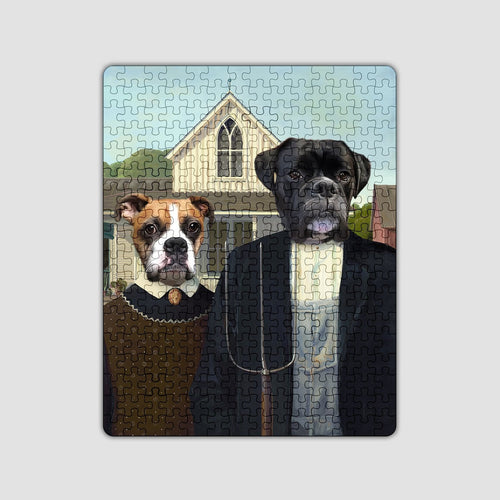 Crown and Paw - Puzzle The American Gothic - Custom Puzzle 11" x 14"