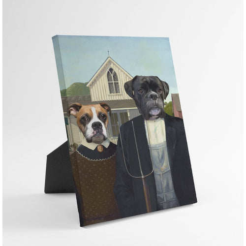 Crown and Paw - Standing Canvas The American Gothic - Custom Standing Canvas