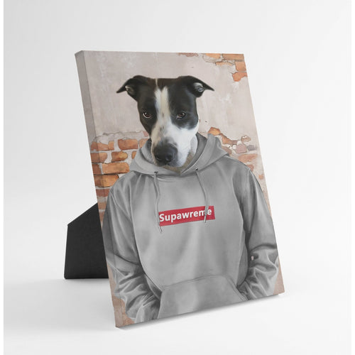 Crown and Paw - Standing Canvas The Hypebeast - Custom Standing Canvas 8" x 10" / Grey