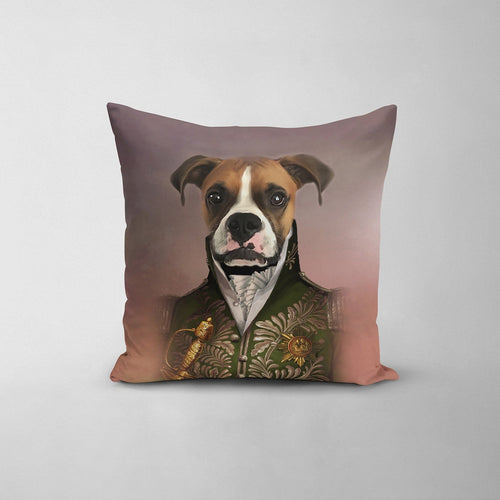 Crown and Paw - Throw Pillow The Green General - Custom Throw Pillow