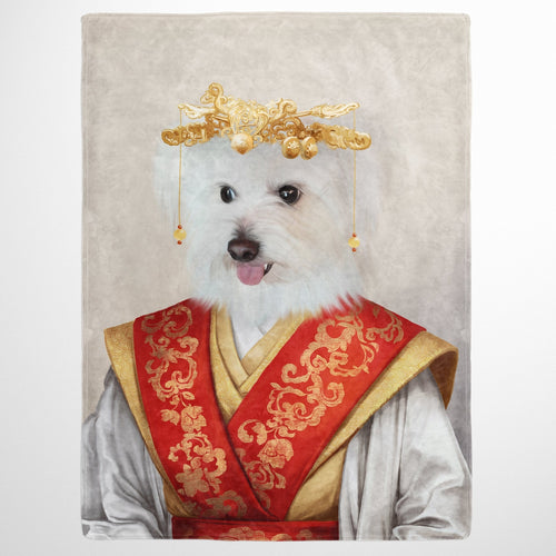 Crown and Paw - Blanket The Asian Empress - Custom Pet Blanket