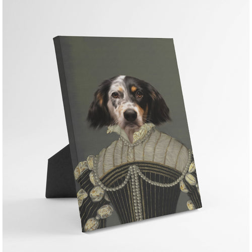 Crown and Paw - Standing Canvas The Pearled Lady - Custom Standing Canvas