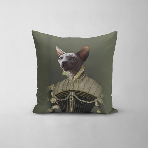 The Pearled Lady - Custom Throw Pillow