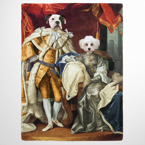Crown and Paw - Blanket The Royal Couple - Custom Pet Blanket